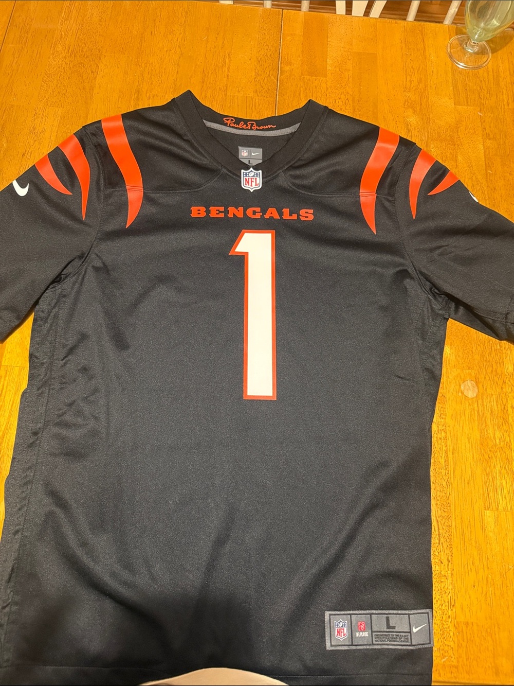 Bengals Home Ja'Marr Chase Bengals Jersey Large